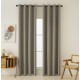 BEAUTY HOME ΚΟΥΡΤΙΝΑ FULL BLACKOUT ΣΚΙΑΣΗΣ ΜΕ 8 ΚΡΙΚΟΥΣ TOTAL ART 8446 140X270 ΜΠΕΖ      