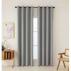 BEAUTY HOME ΥΦΑΣΜΑ ΚΟΥΡΤΙΝΑΣ ΜΕ ΤΟ ΜΕΤΡΟ FULL BLACKOUT ΣΚΙΑΣΗΣ TOTAL ART 8446 Φ280 ΓΚΡΙ      