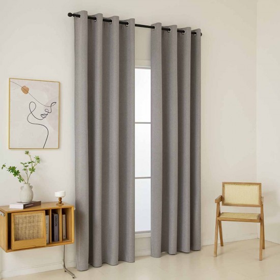 BEAUTY HOME ΚΟΥΡΤΙΝΑ FULL BLACKOUT ΣΚΙΑΣΗΣ ΜΕ 8 ΚΡΙΚΟΥΣ TOTAL ART 8446 140X270 ΜΠΕΖ      