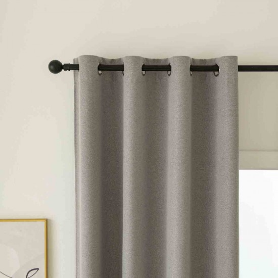 BEAUTY HOME ΚΟΥΡΤΙΝΑ FULL BLACKOUT ΣΚΙΑΣΗΣ ΜΕ 8 ΚΡΙΚΟΥΣ TOTAL ART 8446 140X270 ΜΠΕΖ      