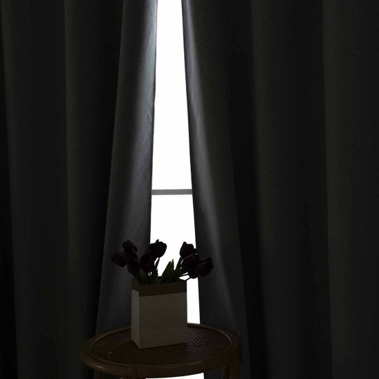 BEAUTY HOME ΥΦΑΣΜΑ ΚΟΥΡΤΙΝΑΣ ΜΕ ΤΟ ΜΕΤΡΟ FULL BLACKOUT ΣΚΙΑΣΗΣ TOTAL ART 8446 Φ280 ΓΚΡΙ      