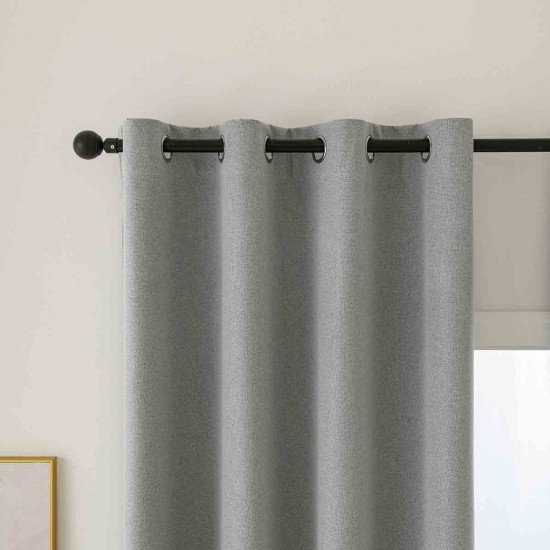 BEAUTY HOME ΥΦΑΣΜΑ ΚΟΥΡΤΙΝΑΣ ΜΕ ΤΟ ΜΕΤΡΟ FULL BLACKOUT ΣΚΙΑΣΗΣ TOTAL ART 8446 Φ280 ΓΚΡΙ      