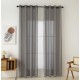 BEAUTY HOME ΚΟΥΡΤΙΝΑ ΓΑΖΑ ΜΟΝΟΧΡΩΜΗ ΜΕ 8 ΜΕΤΑΛΛΙΚΟΥΣ ΚΡΙΚΟΥΣ SHARP ART 8448 140X270 ΜΠΕΖ      