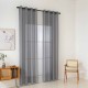 BEAUTY HOME ΚΟΥΡΤΙΝΑ ΓΑΖΑ ΜΟΝΟΧΡΩΜΗ ΜΕ 8 ΜΕΤΑΛΛΙΚΟΥΣ ΚΡΙΚΟΥΣ SHARP ART 8448 140X270 ΑΝΘΡΑΚΙ      