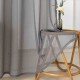 BEAUTY HOME ΚΟΥΡΤΙΝΑ ΓΑΖΑ ΜΟΝΟΧΡΩΜΗ ΜΕ 8 ΜΕΤΑΛΛΙΚΟΥΣ ΚΡΙΚΟΥΣ SHARP ART 8448 140X270 ΑΝΘΡΑΚΙ      