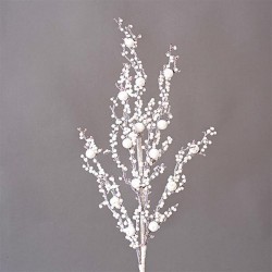 BEAUTY HOME ΚΛΑΔΙ ΛΕΥΚΟ ΜΕ ΓΚΛΙΤΕΡ  72CM      
