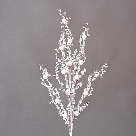 BEAUTY HOME ΚΛΑΔΙ ΛΕΥΚΟ ΜΕ ΓΚΛΙΤΕΡ  72CM      