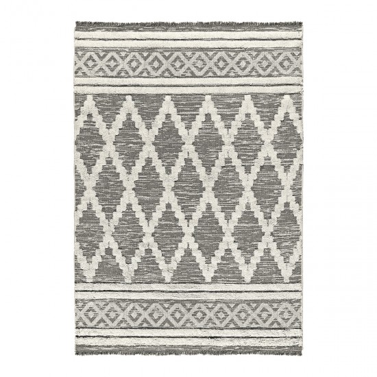 ΧΑΛΙ ΒΑΜΒΑΚΕΡΟ MOROCOTTON 9235 150X220 ΓΚΡΙ BEAUTY HOME