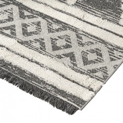 ΧΑΛΙ ΒΑΜΒΑΚΕΡΟ MOROCOTTON 9235 150X220 ΓΚΡΙ BEAUTY HOME