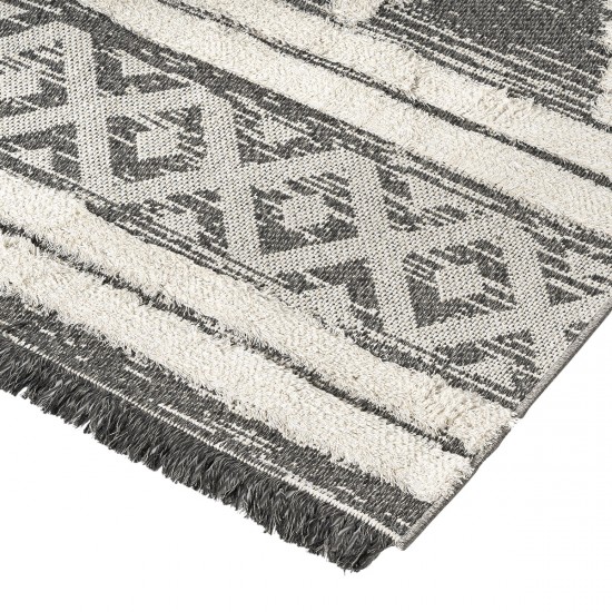 ΧΑΛΙ ΒΑΜΒΑΚΕΡΟ MOROCOTTON 9235 150X220 ΓΚΡΙ BEAUTY HOME