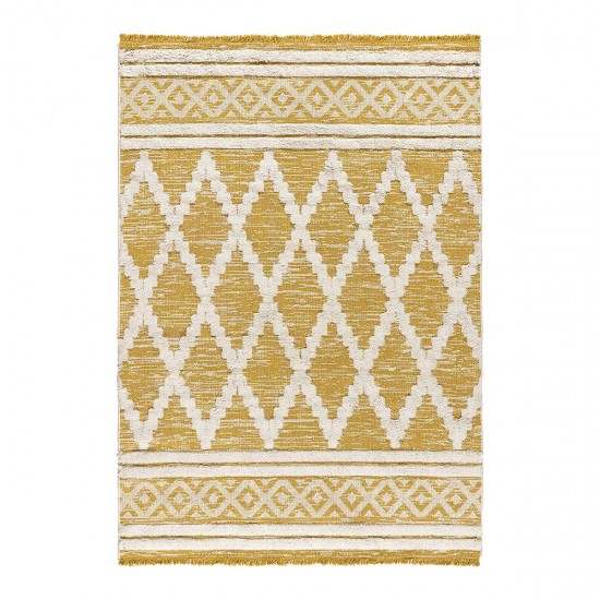 ΧΑΛΙ ΒΑΜΒΑΚΕΡΟ MOROCOTTON 9236 150X220 ΚΙΤΡΙΝΟ BEAUTY HOME