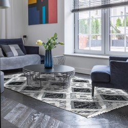 ΧΑΛΙ ΒΑΜΒΑΚΕΡΟ MOROCOTTON 9240 ΓΚΡΙ BEAUTY HOME