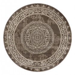 ΡΟΤΟΝΤΑ 200X200 PRESTIGE ART 9319 BEIGE BROWN - ΜΠΕΖ ΚΑΦΕ BEAUTY HOME