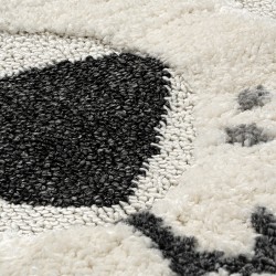 ΡΟΤΟΝΤΑ LOOP 133X133 ART 9556 GREY WHITE ΓΚΡΙ ΛΕΥΚΟ BEAUTY HOME