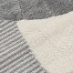 ΡΟΤΟΝΤΑ LOOP 133X133 ART 9556 GREY WHITE ΓΚΡΙ ΛΕΥΚΟ BEAUTY HOME