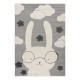 ΧΑΛΙ LOOP ART 9557 GREY WHITE ΓΚΡΙ ΛΕΥΚΟ BEAUTY HOME