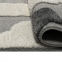ΧΑΛΙ LOOP ART 9557 GREY WHITE ΓΚΡΙ ΛΕΥΚΟ BEAUTY HOME