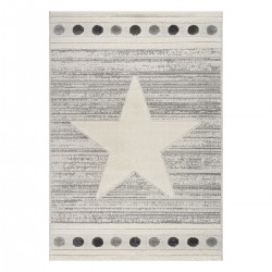 ΧΑΛΙ LOOP ART 9559 GREY WHITE ΓΚΡΙ ΛΕΥΚΟ BEAUTY HOME
