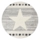 ΡΟΤΟΝΤΑ LOOP 133X133 ART 9559 GREY WHITE ΓΚΡΙ ΛΕΥΚΟ BEAUTY HOME