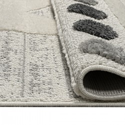 ΧΑΛΙ LOOP ART 9559 GREY WHITE ΓΚΡΙ ΛΕΥΚΟ BEAUTY HOME