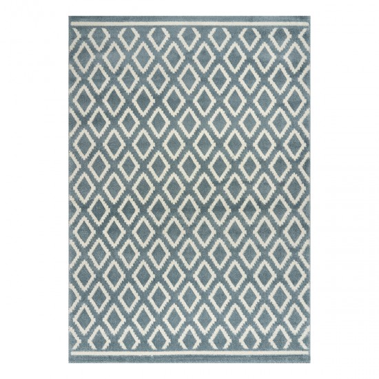 ΧΑΛΙ VIBE ART 9574 BLUE WHITE ΣΙΕΛ ΛΕΥΚΟ BEAUTY HOME