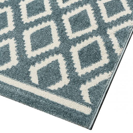 ΧΑΛΙ VIBE ART 9574 BLUE WHITE ΣΙΕΛ ΛΕΥΚΟ BEAUTY HOME