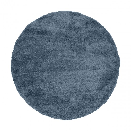 ΡΟΤΟΝΤΑ 133X133 FLUFFIE ART 9611 D. BLUE ΜΠΛΕ BEAUTY HOME