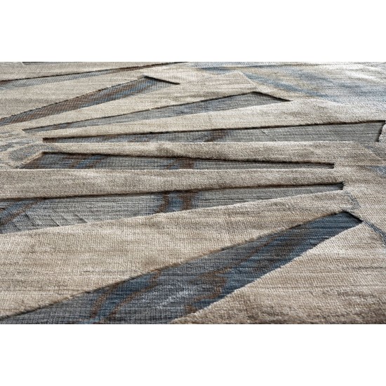 ΠΑΤΑΚΙ BLISS ART 9628 0.67X2.20 ΜΠΕΖ,ΜΟΚΑ,ΜΠΛΕ BEAUTY HOME