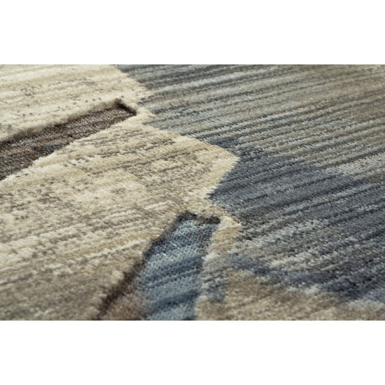 ΠΑΤΑΚΙ BLISS ART 9628 0.67X2.20 ΜΠΕΖ,ΜΟΚΑ,ΜΠΛΕ BEAUTY HOME