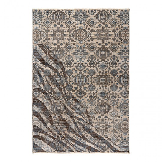 ΧΑΛΙ BLISS ART 9629 ΜΠΕΖ,ΜΟΚΑ,ΜΠΛΕ BEAUTY HOME