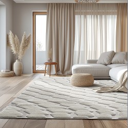 BEAUTY HOME ΧΑΛΙ COZY ART 9634 160X230  ΕΚΡΟΥ      