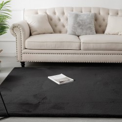 BEAUTY HOME ΧΑΛΙ RABBIT ART 9644 160X230 ΜΑΥΡΟ      