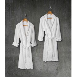 ΜΠΟΥΡΝΟΥΖΙ BELTON 100% COTTON PENNIE ΜΕ ΓΙΑΚΑ 440GSM L/XL ΛΕΥΚΟ BEAUTY HOME