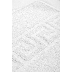 ΠΕΤΣΕΤΑ ΠΡΟΣΩΠΟΥ ΞΕΝΟΔΟΧΕΙΟΥ GENTLE 500GSM GREEK BORDER 100% COTTON 50X95 ΛΕΥΚΟ BEAUTY HOME