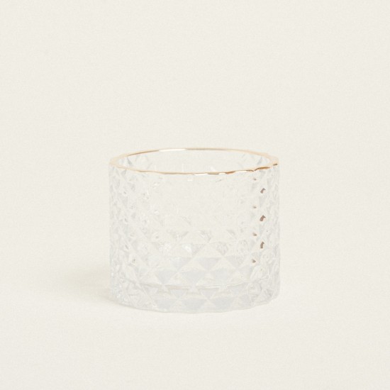 BEAUTY HOME ΚΗΡΟΠΗΓΙΟ ΑΝΑΓΛΥΦΟ ΜΕ ΧΡΥΣΟ ΣΤΟΜΙΟ Ø7×5,5CM      