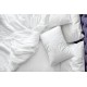 BEAUTY HOME ΠΑΠΛΩΜΑΤΟΘΗΚΗ ΞΕΝΟΔΟΧΕΙΟΥ ΜΟΝΗ LUCID ART Ε1035 PERCALE CVC 80%COT-20%POL 160X240+40 ΛΕΥΚΟ      