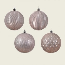 BEAUTY HOME ΑΘΡΑΥΣΤΗ ΜΠΑΛΑ ΑΝΑΓΛΥΦΗ ΣΑΠΙΟ ΜΗΛΟ 10 CM ΣΕΤ 4 ΤΜΧ      