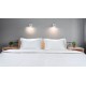 BEAUTY HOME ΠΑΠΛΩΜΑΤΟΘΗΚΗ ΞΕΝΟΔΟΧΕΙΟΥ ΜΟΝΗ RIBBON ART Ε1236 230TC SATIN STRIPE PERCAL PENNIE 70%COT-30%POL 170X245 ΛΕΥΚΟ      