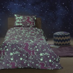 ΣΕΤ ΣΕΝΤΟΝΙΑ ΜΟΝΑ ΦΩΣΦΟΡΙΖΕ CREATURE ART 6178 170X240 ΡΟΖ BEAUTY HOME