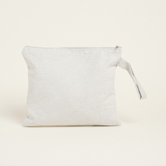 BEAUTY HOME ΝΕΣΕΣΕΡ 29 X 25 CM ΓΚΡΙ ΑΣΗΜΙ LUREX      