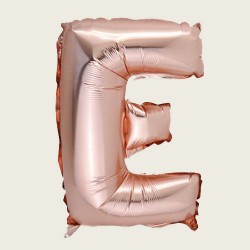 BEAUTY HOME ΜΠΑΛΟΝΙ ΓΡΑΜΜΑ “E”  36CM ΡΟΖ ΧΡΥΣΟ      
