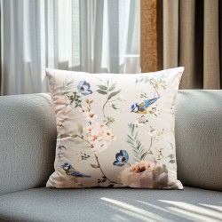 BEAUTY HOME ΜΑΞΙΛΑΡΟΘΗΚΗ ΒΕΛΟΥΔΟ PEONY AND BIRD   45 X 45 CM   