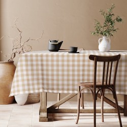 BEAUTY HOME ΕΠΑΓΓΕΛΜΑΤΙΚΟ ΤΡΑΠΕΖΟΜΑΝΤΗΛΟ CHECKS ART Ε8494 145X220 ΜΠΕΖ      
