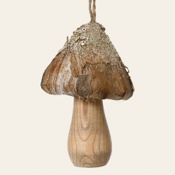 BEAUTY HOME ΞΥΛΙΝΟ ΜΑΝΙΤΑΡΙ ΜΕ ΧΡΥΣΗ ΛΕΠΤΟΜΕΡΕΙΑ 7 X 10 CM      