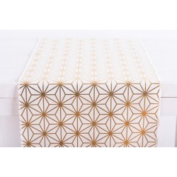 BEAUTY HOME ΡΑΝΝΕΡ ΧΡΥΣΑ ΓΕΩΜΕΤΡΙΚΑ ΣΧΕΔΙΑ   34 CM X 2.5 M   