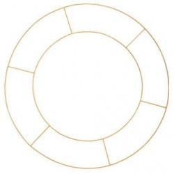 BEAUTY HOME ΜΕΤΑΛΛΙΚΟΣ ΚΥΚΛΟΣ ΔΙΠΛΟΣ 60 CM      