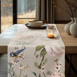 BEAUTY HOME ΡΑΝΝΕΡ ΒΕΛΟΥΔΟ PEONY AND BIRD   34 CM X 2.5 M   