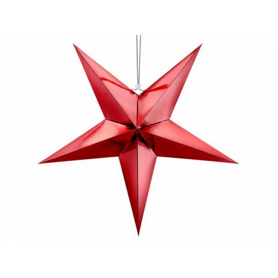 BEAUTY HOME ΧΑΡΤΙΝΟ ΑΣΤΕΡΙ ΚΟΚΚΙΝΟ 70CM      