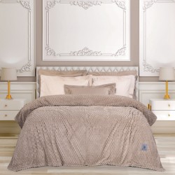 GREENWICH POLO CLUB ΚΟΥΒΕΡΤΑ FLEECE 160X220 ESSENTIAL 3475 TAUPE
