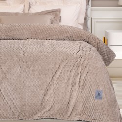 GREENWICH POLO CLUB ΚΟΥΒΕΡΤΑ FLEECE 160X220 ESSENTIAL 3475 TAUPE